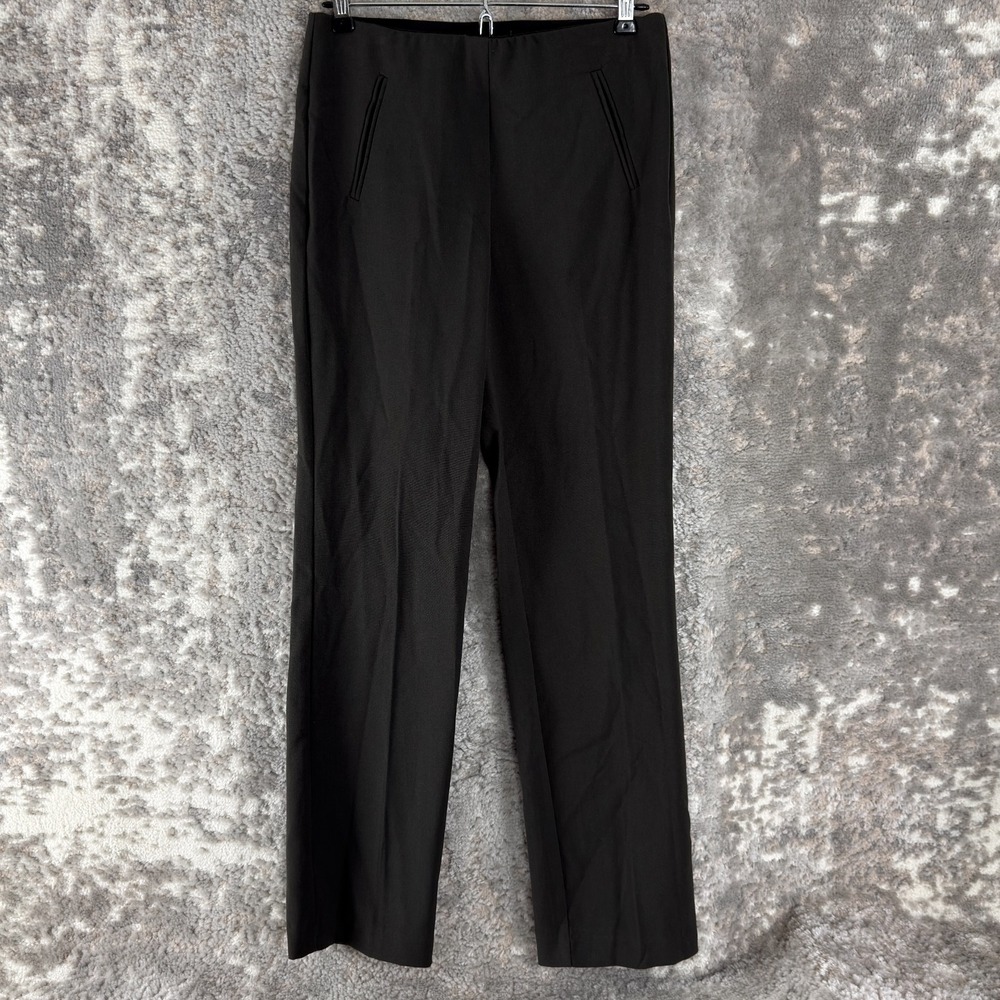 Style and Co Petite Size 2P Stretch Straight‎ Leg Pants Black Pull On Casual